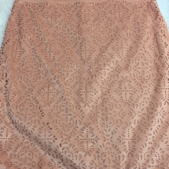 NWT CATO Peach Blush Laser Cut Skirt 8 - Picture 2 of 6